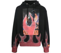 Hoodie mit Flammen-Print