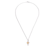18kt Gelbgoldhalskette mit Diamanten
