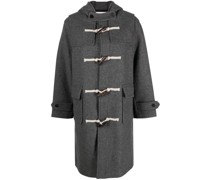 panelled hooded duffle coat