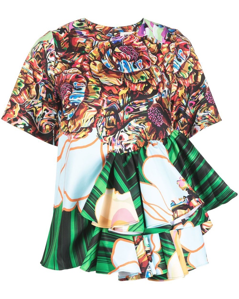 Kika Vargas Damen Bluse mit grafischem Print
