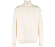 Kaschmirpullover mit Reißverschluss