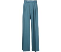 Bundfaltenhose mit geradem Bein