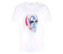 T-Shirt mit Solarised Skull-Print