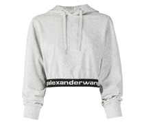 Cropped-Hoodie mit Logo