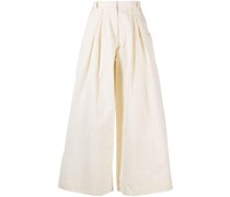 High-Waist-Hose mit weitem Bein