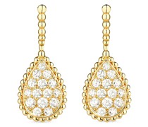 18kt Serpent Bohème Gelbgoldohrringe mit Diamanten