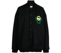 Bomberjacke mit Logo-Stickerei