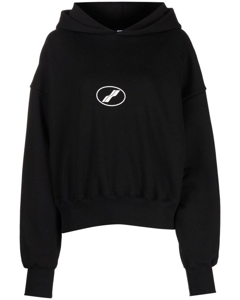 WE 11 DONE Damen Hoodie mit Logo-Print