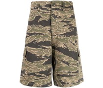 Cargo-Shorts mit Camouflage-Print