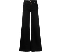 Weite Jeans mit Logo-Patch