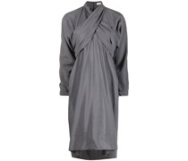 Gewickeltes Midikleid aus Seide