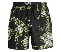Badeshorts mit grafischem Print