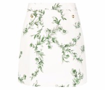 Taillenrock mit Blumen-Print