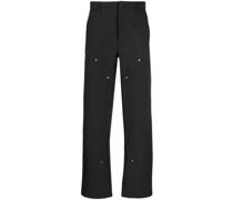 Gestreifte Straight-Leg-Hose