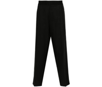tapered darted trousers