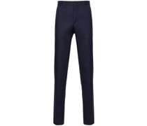 tapered-leg wool-blend trousers