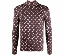 T-Shirt mit Sichelmond-Print
