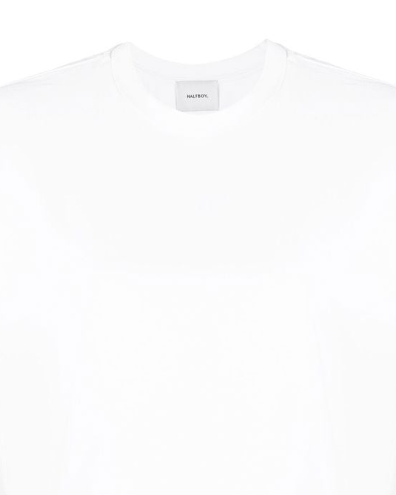 HALFBOY Damen T-Shirt mit Logo-Stickerei