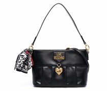 Schultertasche mit Logo-Print