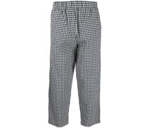 Gerade Hose mit Karomuster
