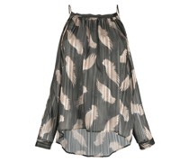 Bluse mit grafischem Print