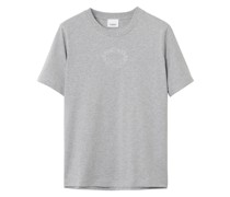 T-Shirt mit aufgesticktem Logo