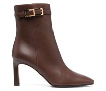 90mm buckle-detail heeled boots