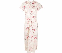 Midikleid mit Blumen-Print