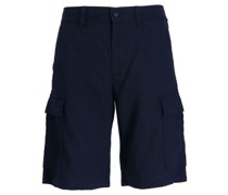 Gerade Cargo-Shorts aus Leinen