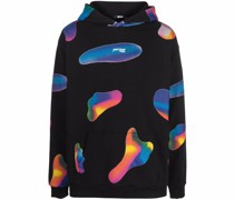 Hoodie mit abstraktem Print