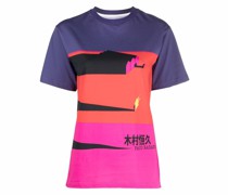 T-Shirt mit Colour-Block-Print