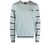 Pullover mit gestreiften Einsätzen