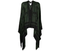 Poncho mit Schaldetail