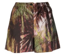 Shorts mit tropischem Print