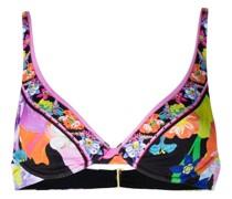 Bikinioberteil mit Blumen-Print