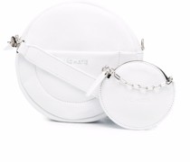 Schultertasche mit Logo-Schild