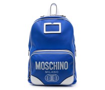 x Smiley Rucksack mit Logo-Print
