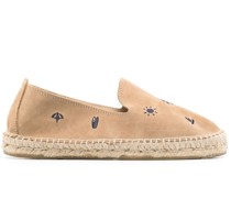 Palm Springs motif-embroidered espadrilles