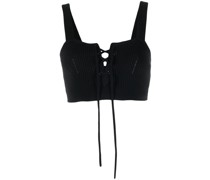 Cropped-Top mit Schnürung