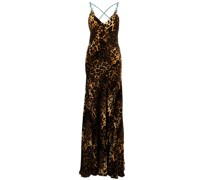 Maxikleid mit Leoparden-Print