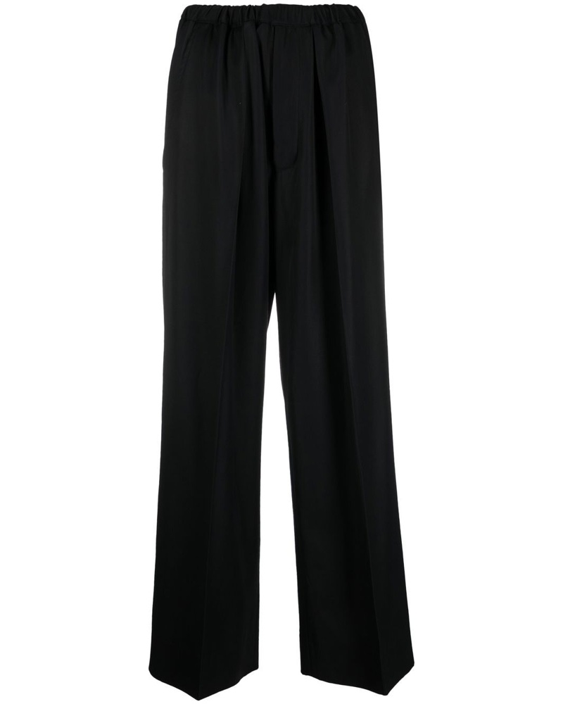 PLAN C Damen Hose mit Satin-Finish