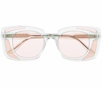 Semi-transparente Brille