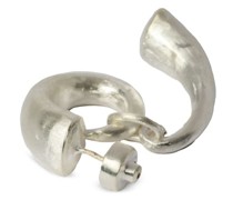 Sterlingsilber-Ohrring mit Hornanhänger