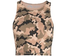 Top mit Camouflage-Print