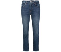 Cropped-Jeans mit hohem Bund