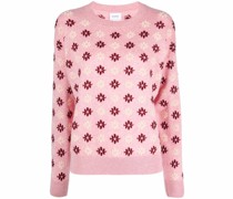 Kaschmirpullover mit Blumenmuster