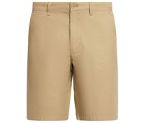 Slim-fit cotton shorts