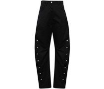Apollinaire decorative-button tapered trousers