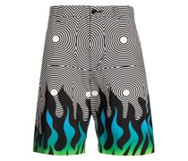 Chino-Shorts mit abstraktem Muster