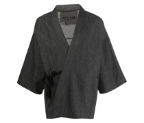 Gewickelte Jacke mit Schleifenverschluss